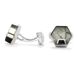 Men's XK22S026 High Hexagon Cufflinks