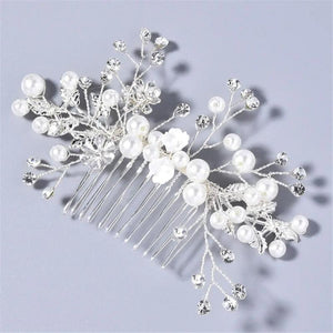 Golden Leaf Bridal Tiara Wedding Hair Pin Hair Combs
