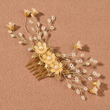 Sweet Flower Hair Accessories for Women Bridal Wedding Party Hair Comb Tiara