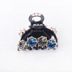 2PCS Crystal Hair Claw Hairpin Top Clip Bow Knot Girl Hair Ornament Accessories