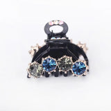 2PCS Crystal Hair Claw Hairpin Top Clip Bow Knot Girl Hair Ornament Accessories