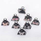 2PCS Crystal Hair Claw Hairpin Top Clip Bow Knot Girl Hair Ornament Accessories