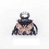 2PCS Crystal Hair Claw Hairpin Top Clip Bow Knot Girl Hair Ornament Accessories