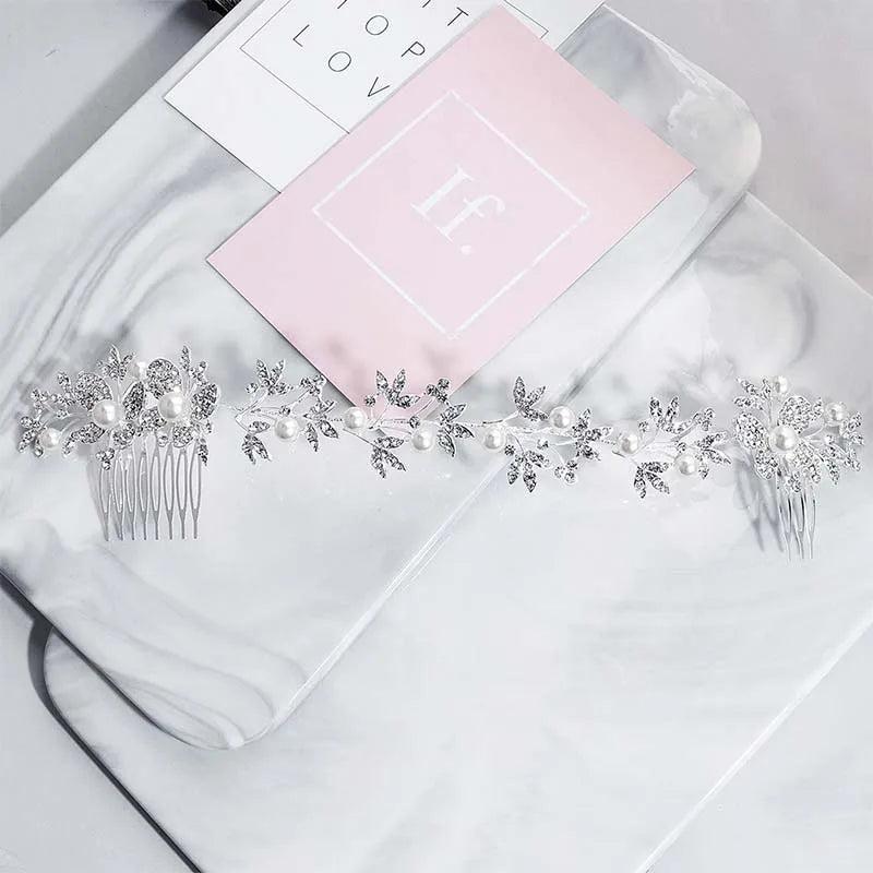 Wedding Hair Comb Bridal Hair Jewelry Headpieces Bride Tiaras