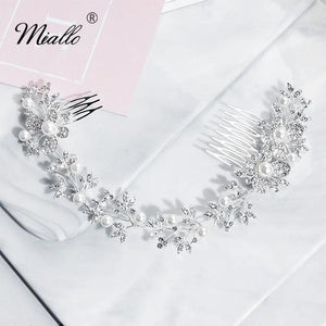 Wedding Hair Comb Bridal Hair Jewelry Headpieces Bride Tiaras