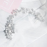 Wedding Hair Comb Bridal Hair Jewelry Headpieces Bride Tiaras