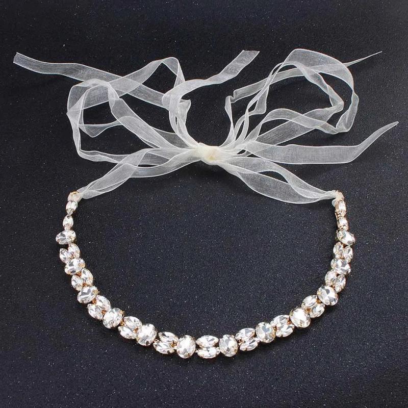 Austrian Crystal Women Head Chains Wedding Hair Jewelry Bride Headbands
