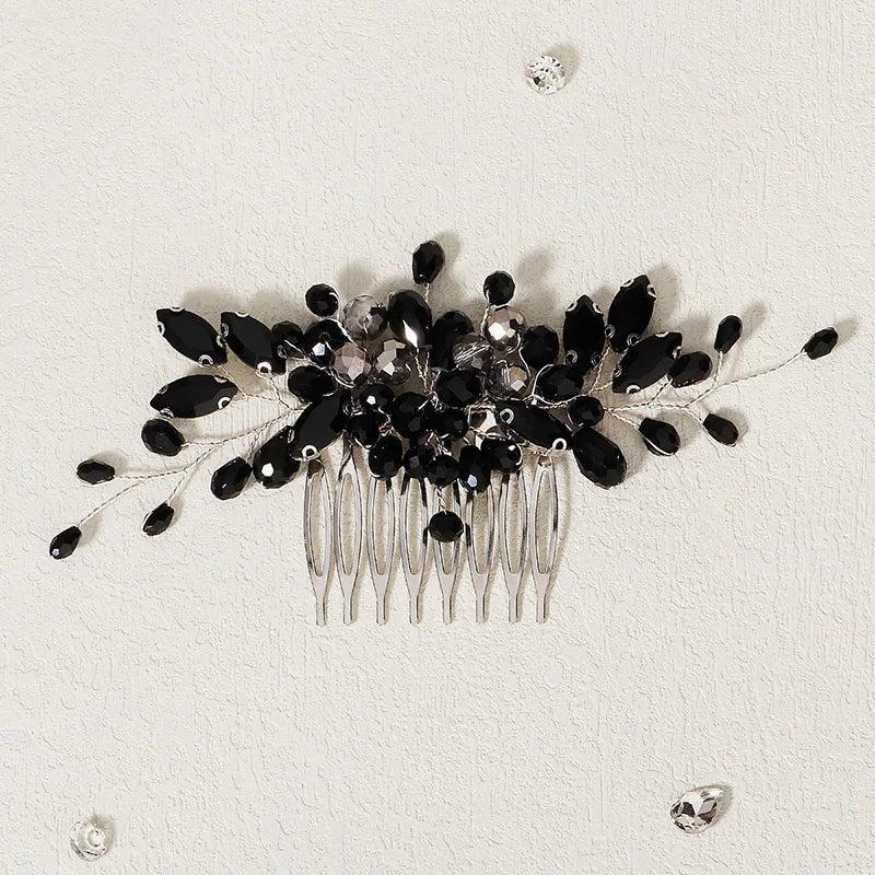 Crystal Flower Hair Combs Clips Bridal Wedding Hair Accessories