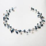 Colorful Crystal Headband Wedding Hair Jewelry Pearl Hair Ornament
