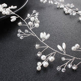 Pearl Rhinestone Headband Bridal Hair Jewelry 50/100/150 cm Long