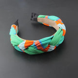 Exaggerated Printed Fabric Knotted Headband Ins Hair