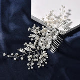 Bridal Combs Crystal Pearls Wedding Hair Accessory For Bride