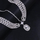 Stonefans Rhinestone Forehead Chain Pendant Headpiece Bridal Wedding Headband