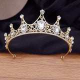 Girls Crystal Crown Tiara Headdress Hair Jewelry