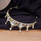 Girls Crystal Crown Tiara Headdress Hair Jewelry