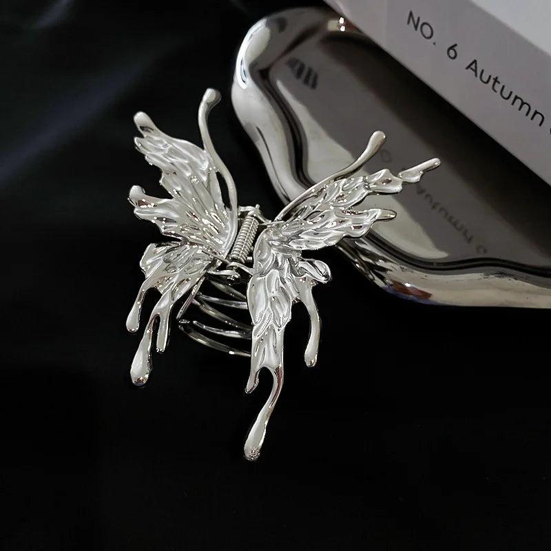 Metal Butterfly Hair Claw Clips for Women Geometric Headwear Girls Jewelry