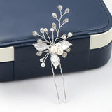 3 Pcs Simulated Pearl Crystal Hair Jewelry For Women Bridal Charm Hair Pins