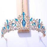 Colorful Crystal Rhinestone Crowns Wedding Hair Accessories