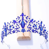 Colorful Crystal Rhinestone Crowns Wedding Hair Accessories