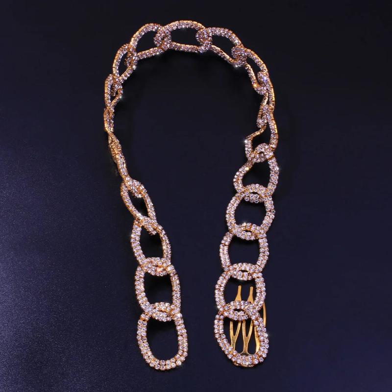 Crystal Rhinestone Bridal Hair Clips Indian Hair Jewelry