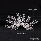 Crystal Wedding Hair Accessories Tiara Hair Clips Bridal Barrettes