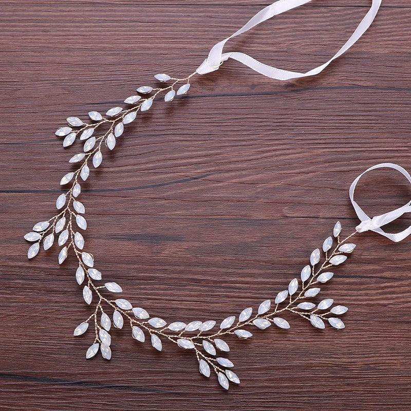 Western Wedding Head Jewelry Headband For Bride Leaf Hair Accessories
