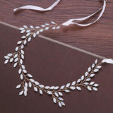 Western Wedding Head Jewelry Headband For Bride Leaf Hair Accessories