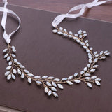 Western Wedding Head Jewelry Headband For Bride Leaf Hair Accessories
