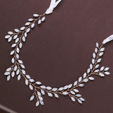 Western Wedding Head Jewelry Headband For Bride Leaf Hair Accessories
