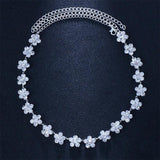 Stonefans Boho Flower Rhinestone Forehead Head Jewelry For Women