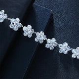 Stonefans Boho Flower Rhinestone Forehead Head Jewelry For Women