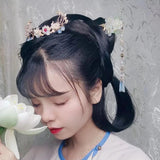 Vintage Metal Chinese Hairpin Flower Hair Accessory