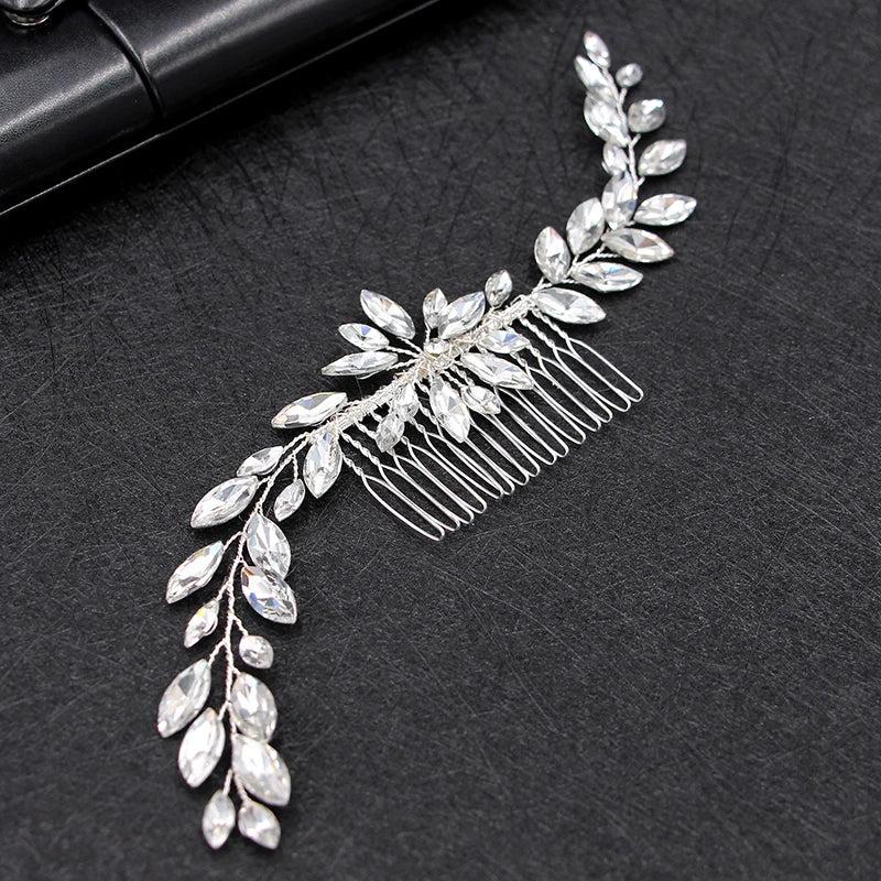 Rhinestone Hair Combs Bridal Wedding Head Ornaments Hair Clip