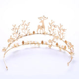 Golden Animal Crown Princess Headdress Wedding Accessories
