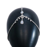 Stonefans Bridal Water Drop Head Chain Wedding Headdress