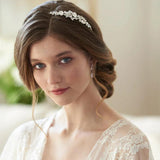 Bride Headband Silver Rhinestone Crystal Tiara Wedding Crown Princess Tiara