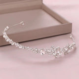 Bride Headband Silver Rhinestone Crystal Tiara Wedding Crown Princess Tiara