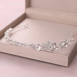 Bride Headband Silver Rhinestone Crystal Tiara Wedding Crown Princess Tiara