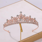Baroque Rhinestone Crown Tiara Wedding Hair Accessories