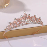 Baroque Rhinestone Crown Tiara Wedding Hair Accessories