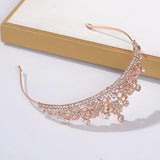 Baroque Rhinestone Crown Tiara Wedding Hair Accessories