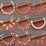Bridal Headband Rhinestone Pearl Tiara Hair Accesories