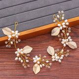 Bridal Headband Rhinestone Pearl Tiara Hair Accesories