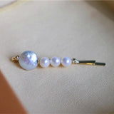Green Lace Tiara Baroque Pearls Hairpins
