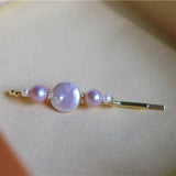 Green Lace Tiara Baroque Pearls Hairpins