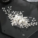 Bridal Comb Headdress Flower Bridal Comb Pan Hair Accessories