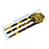Acrylic Women Hair Pin 5 Inches Height With 3 Prong Hair Forks