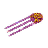Acrylic Women Hair Pin 5 Inches Height With 3 Prong Hair Forks
