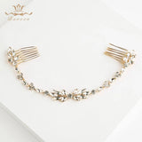 Bendable Crystal Wedding Hair Combs - Bride Hair Accessories
