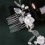 Leaf Flower Hair Comb Headband Tiara Headband Hair Accessories For Women Wedding